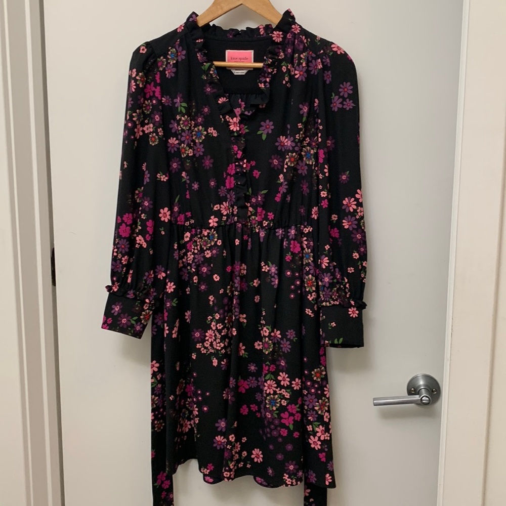KATE SPADE
Bora Floral Print Fit & Flare Dress - Picture 8 of 14